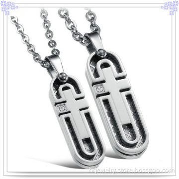 Fashion Jewellery Stainless Steel Lovers Necklace (HR2158)